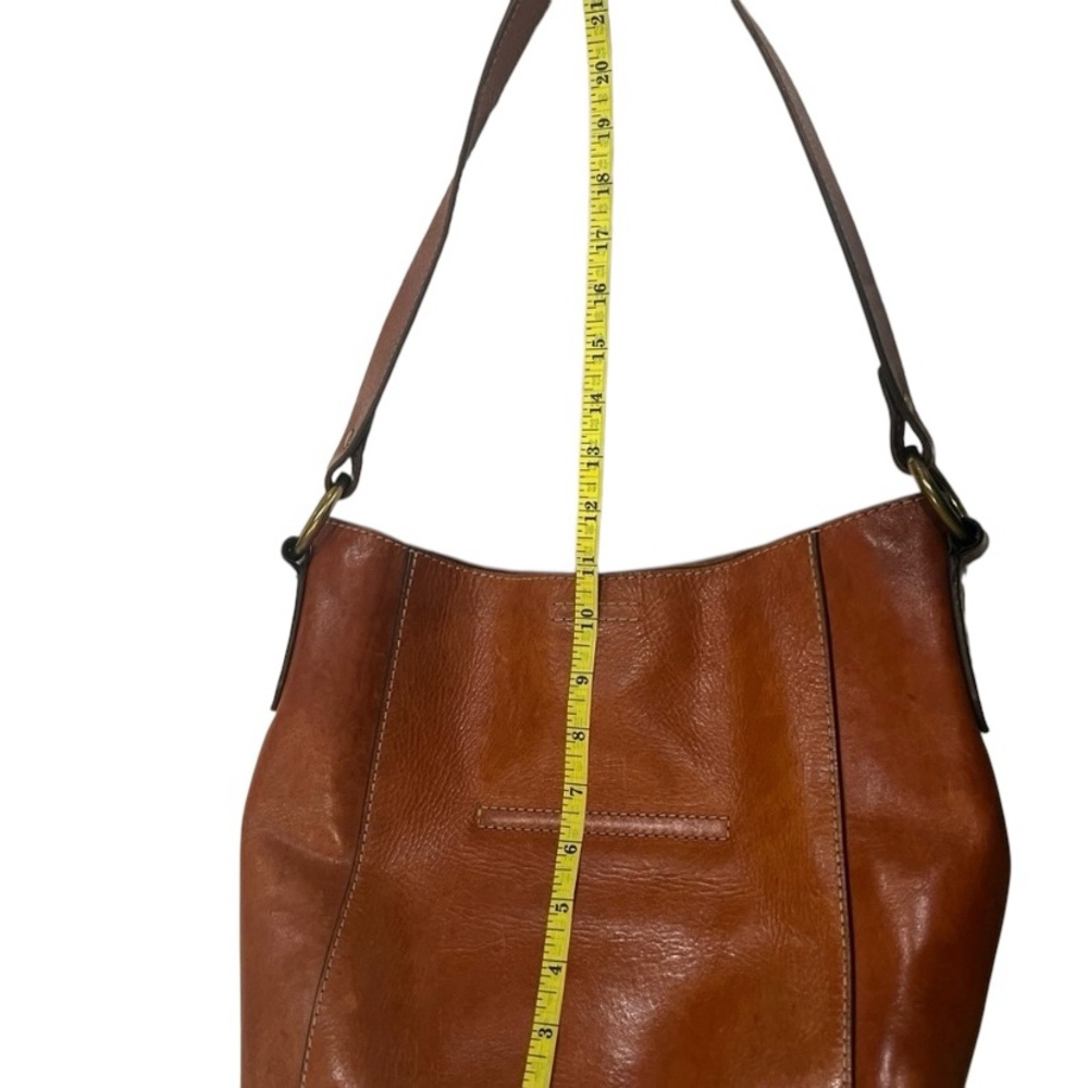Frye Elegant Tan Leather Tote Bag - Picture 4 of 5